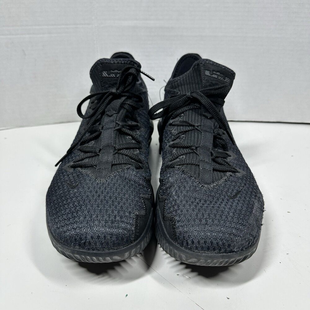 2019 Nike LeBron 16 Low “Triple Black” Size 13 CI2668-002 - Picture 6 of 10